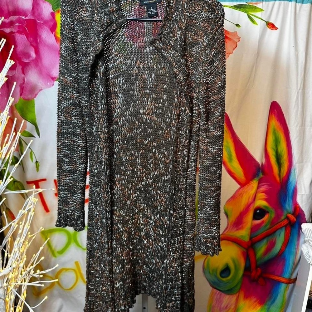W160. BCBG Max Azria multicoloured long sleeve cardigan